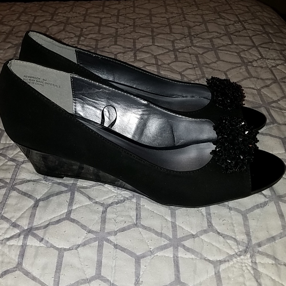 Black Dress Wedges